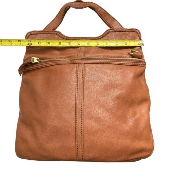 Fossil brown leather two way messenger bag - Picture 4 of 16